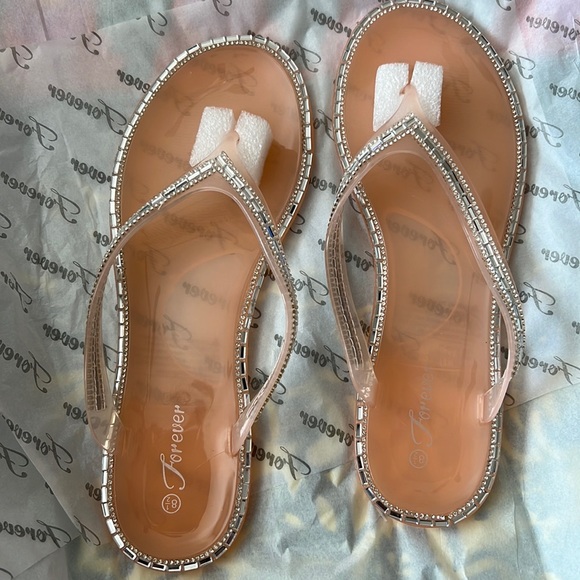 Forever 21 Shoes - NWT embellished jelly sandals